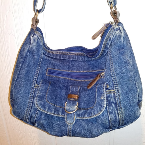 blue jean purse